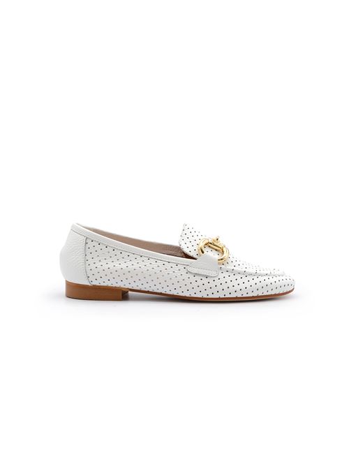 MOCASSINO TRAFORATO BIANCO ZANFRINI | DANTE 13PFWHT